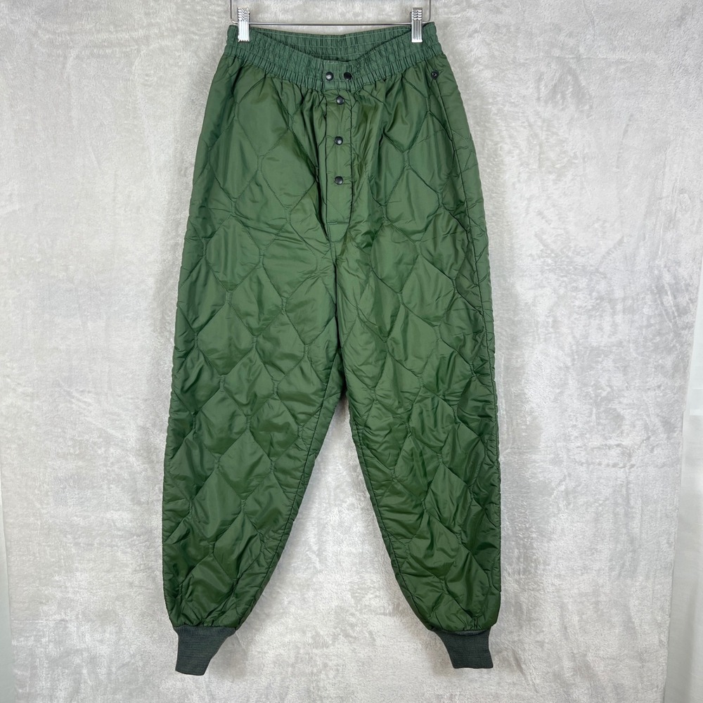 Vintage USAF CWU-9/P Quilted Liner Trousers Olive Green Cold Weather Pants M